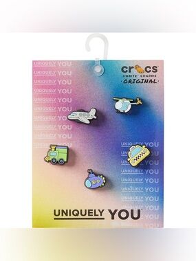 NWT Uniquely You Croc Jibbiz Tiny Vehicles 5 Pack Charms Original